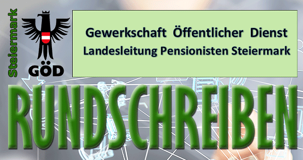 logo Rundschreiben der GÖD-Landesleitung Pensionisten Steiermark ab 2019